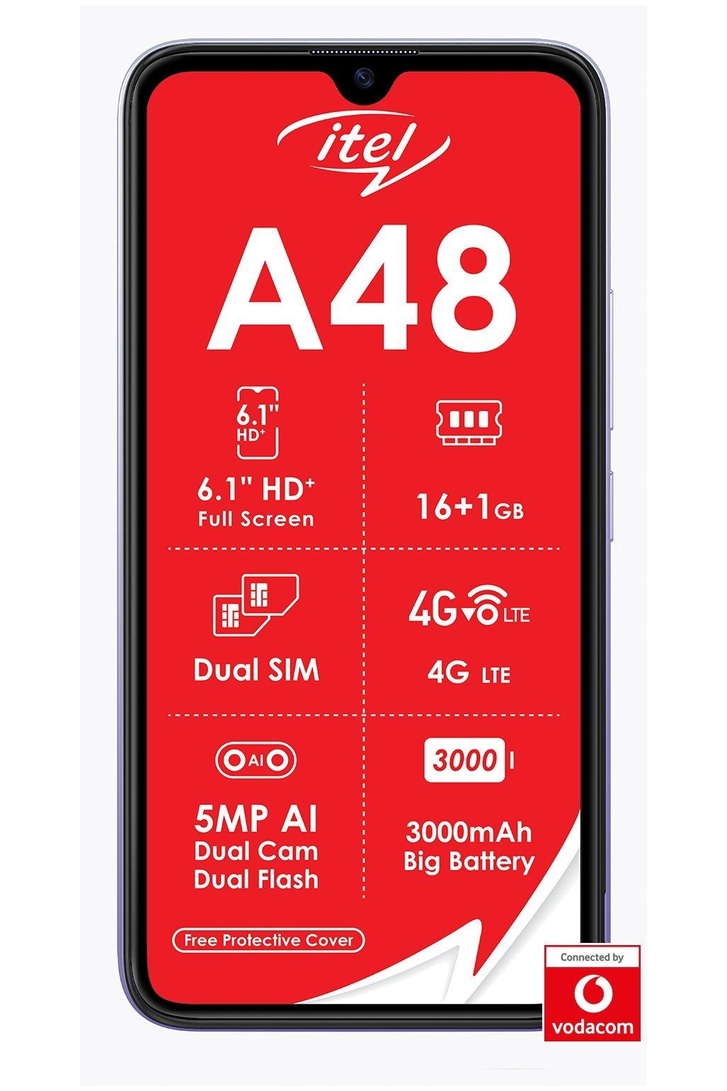 Itel A48 Purple