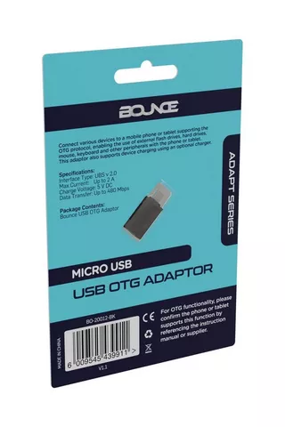 Bounce Micro USB OTG Adaptor