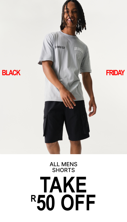 All mens shorts take R50 off