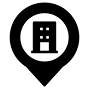 a logo of the location pin icon