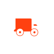 a logo of a delivery truck icon