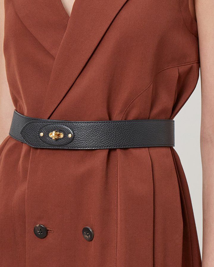 Darley Belt in Black Small Classic Grain