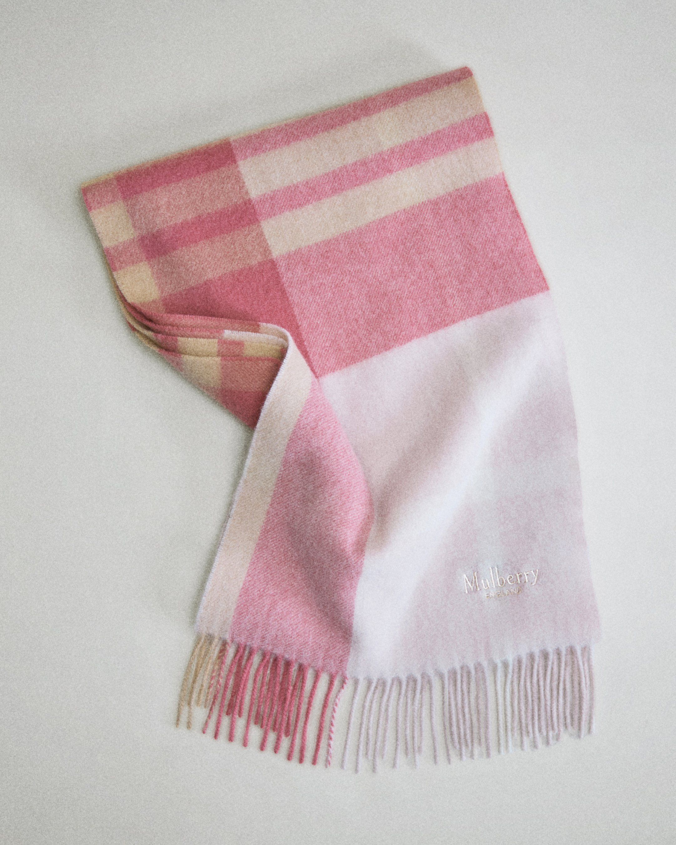 Pink tartan Scarf
