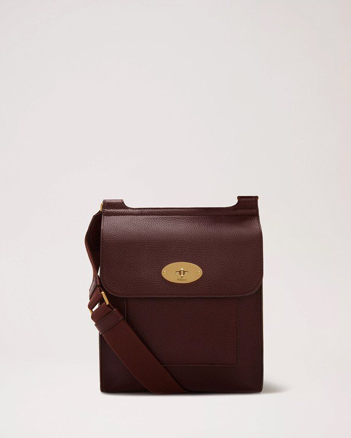 Antony aus Leder mit klassischer Narbung in Oxblood
