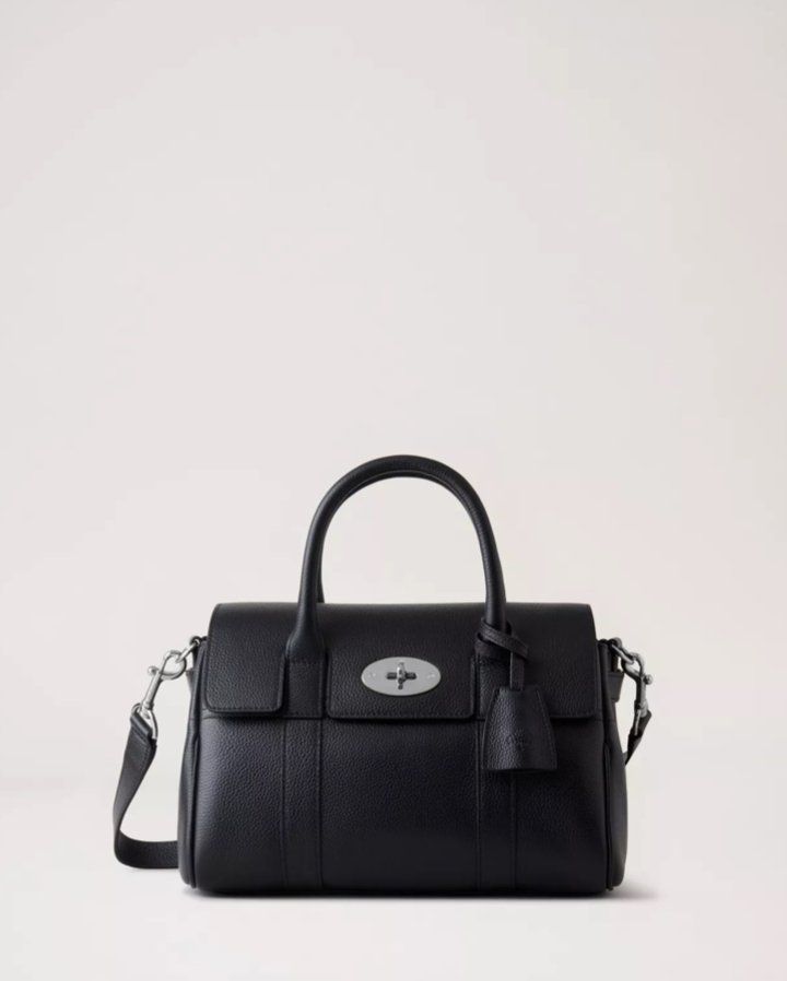 mulberry bayswater satchel in black