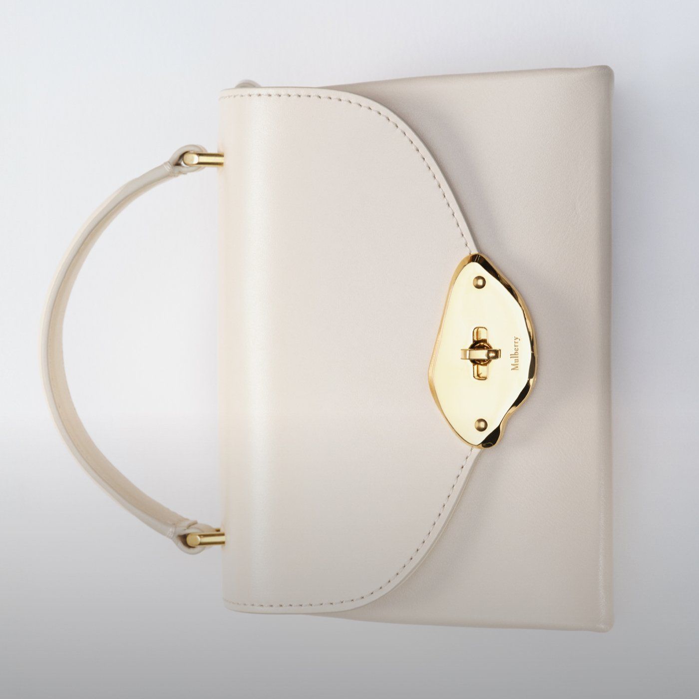 Mulberry Small Lana Top Handle bag in Eggshell