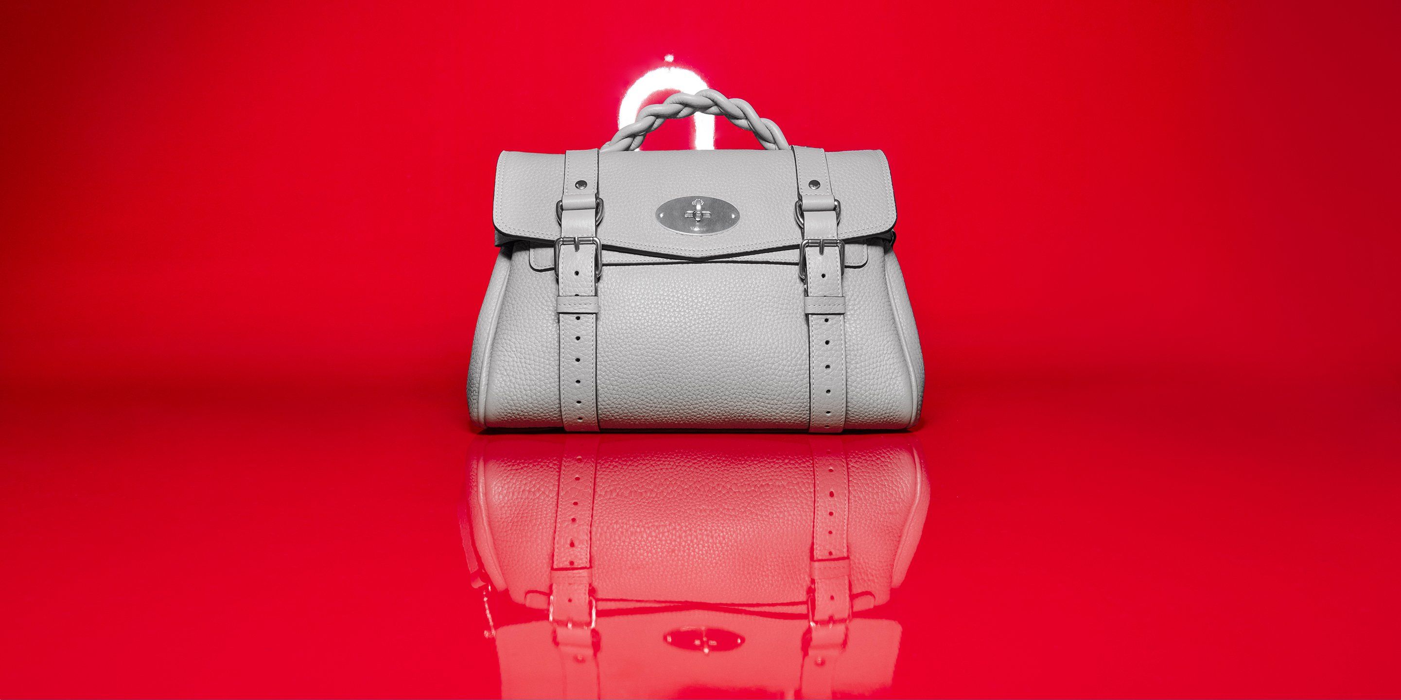 Mulberry Alexa handbag in pale grey