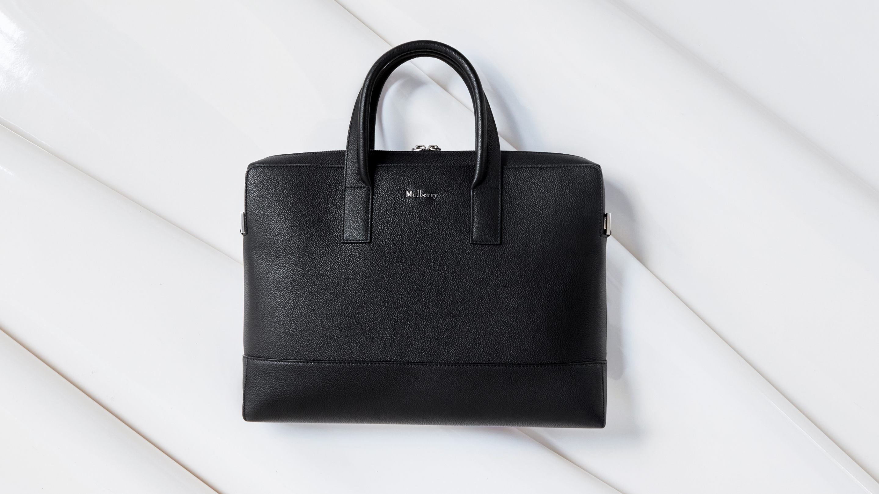 Mulberry Farringdon Briefcase in Black