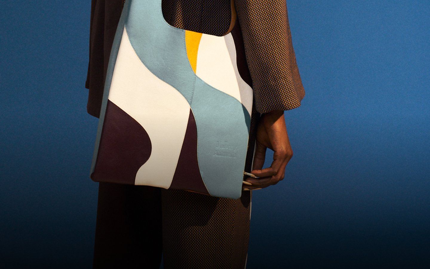 Model wearing the Portobello bag
