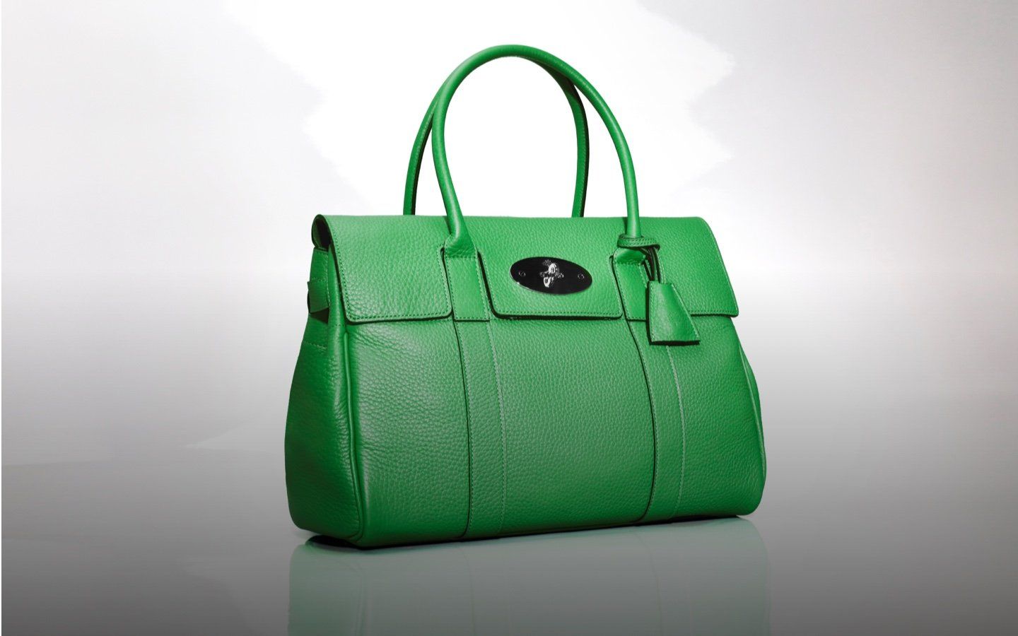 Bayswater bag in green leather
