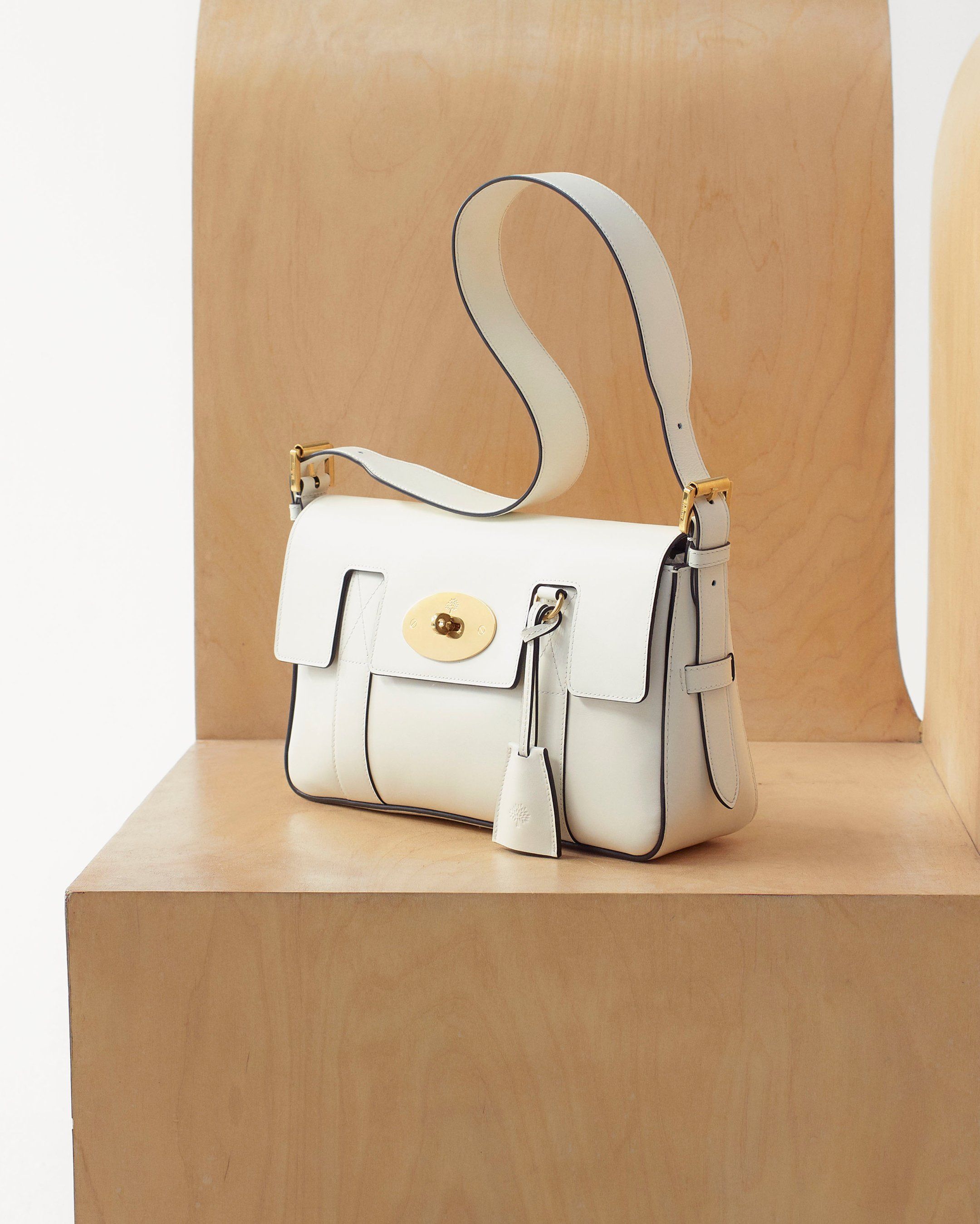 mulberry east west bayswater bag in white