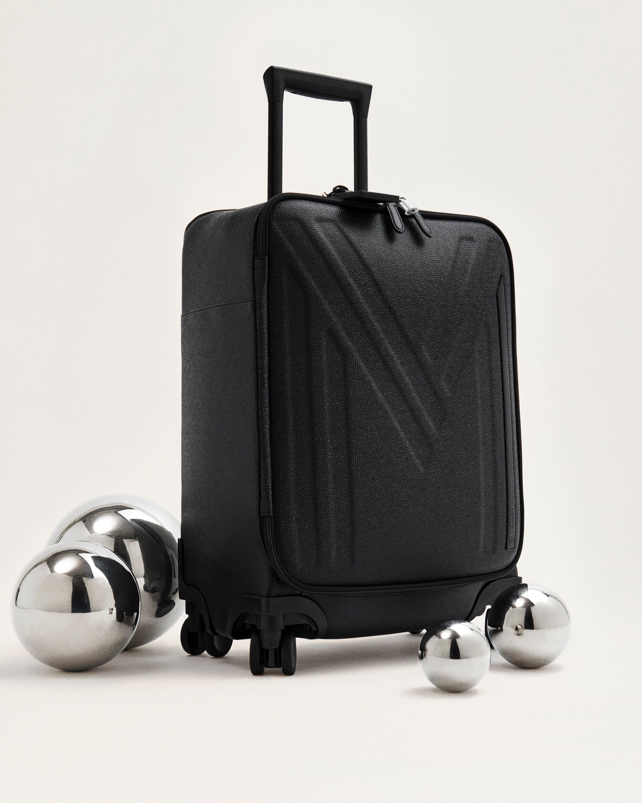 Mulberry Brics suitcase in black eco scotchgrain