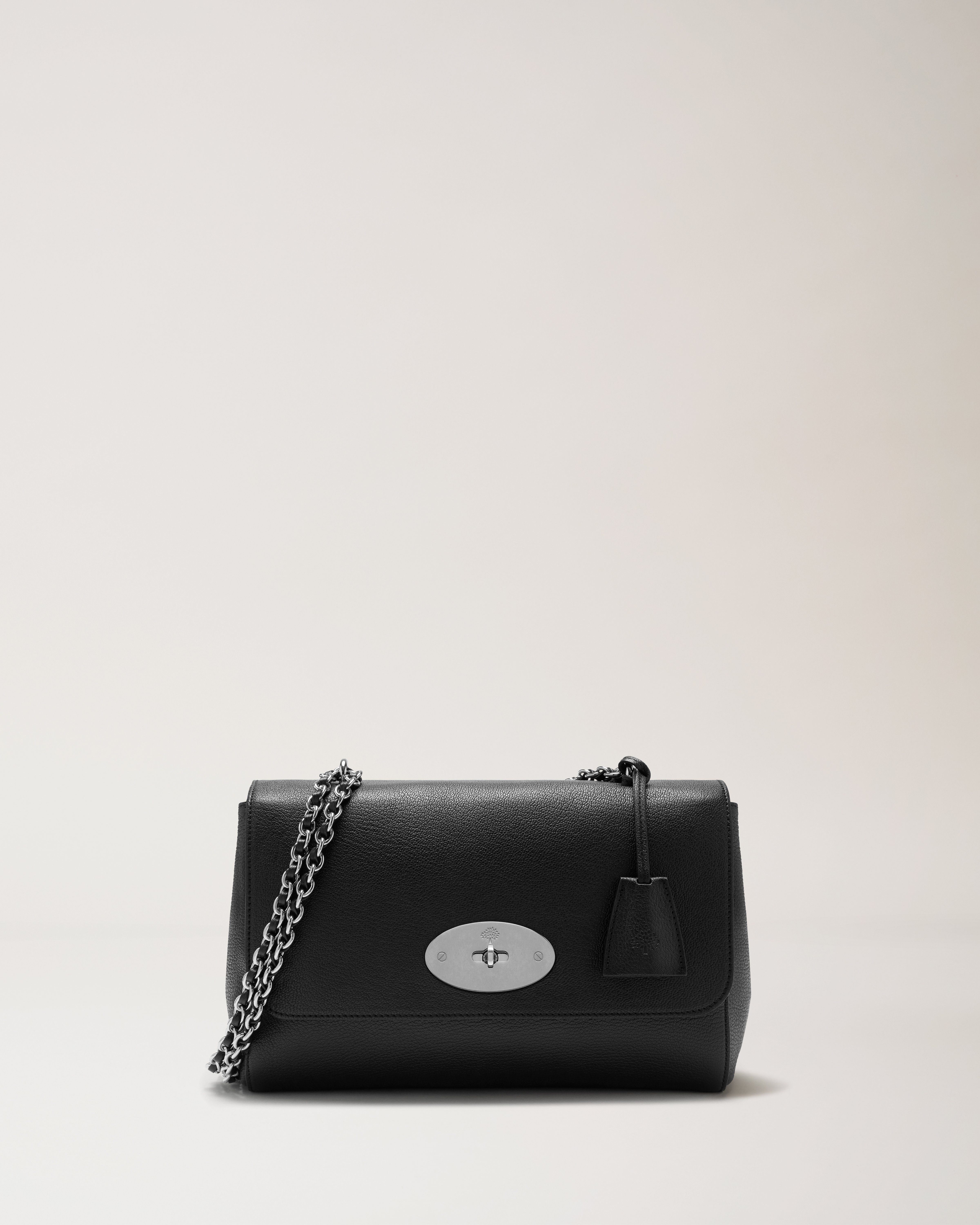 Mulberry Medium Lily bag in Black Silver