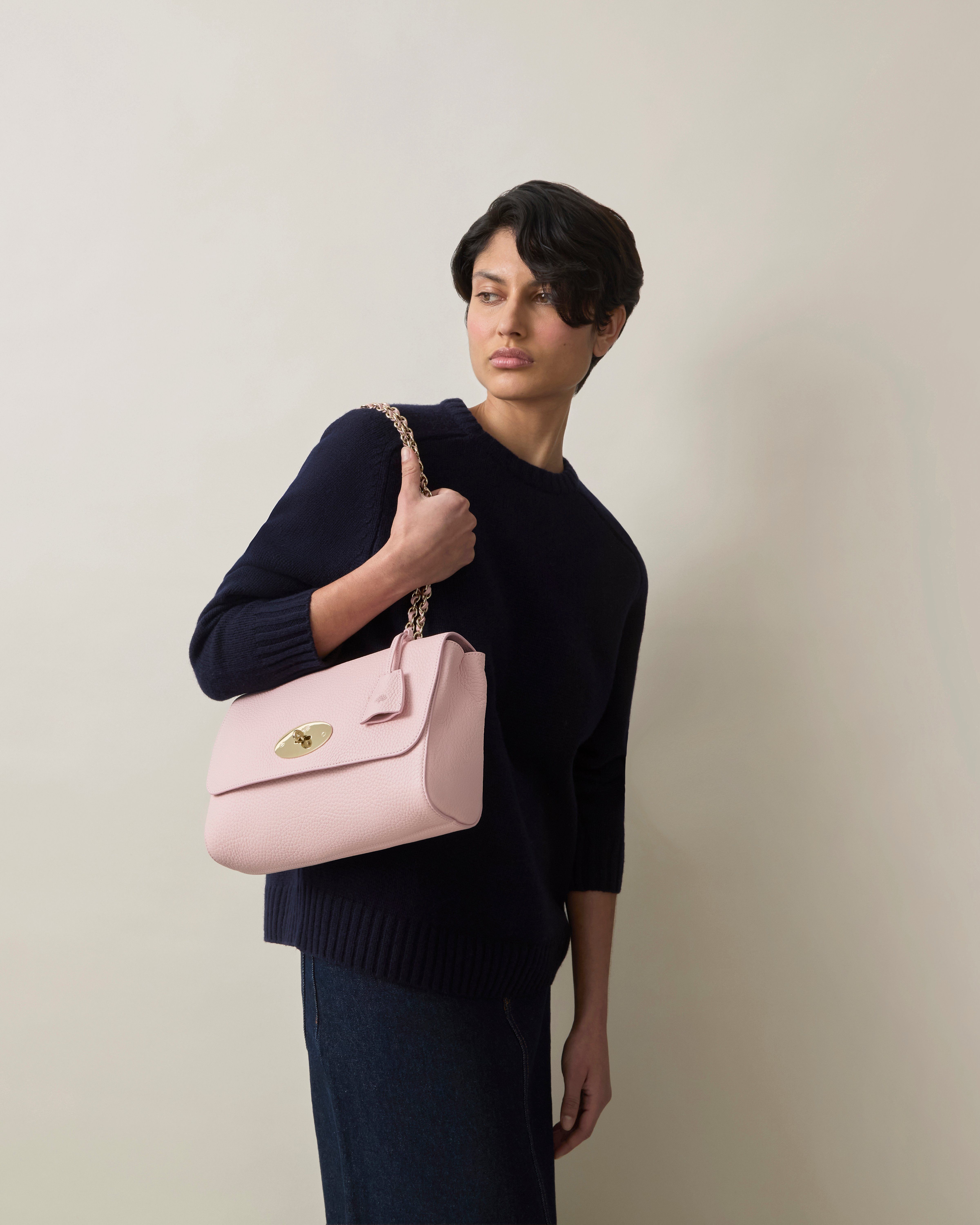 Mulberry Medium Lily bag in Powder rose