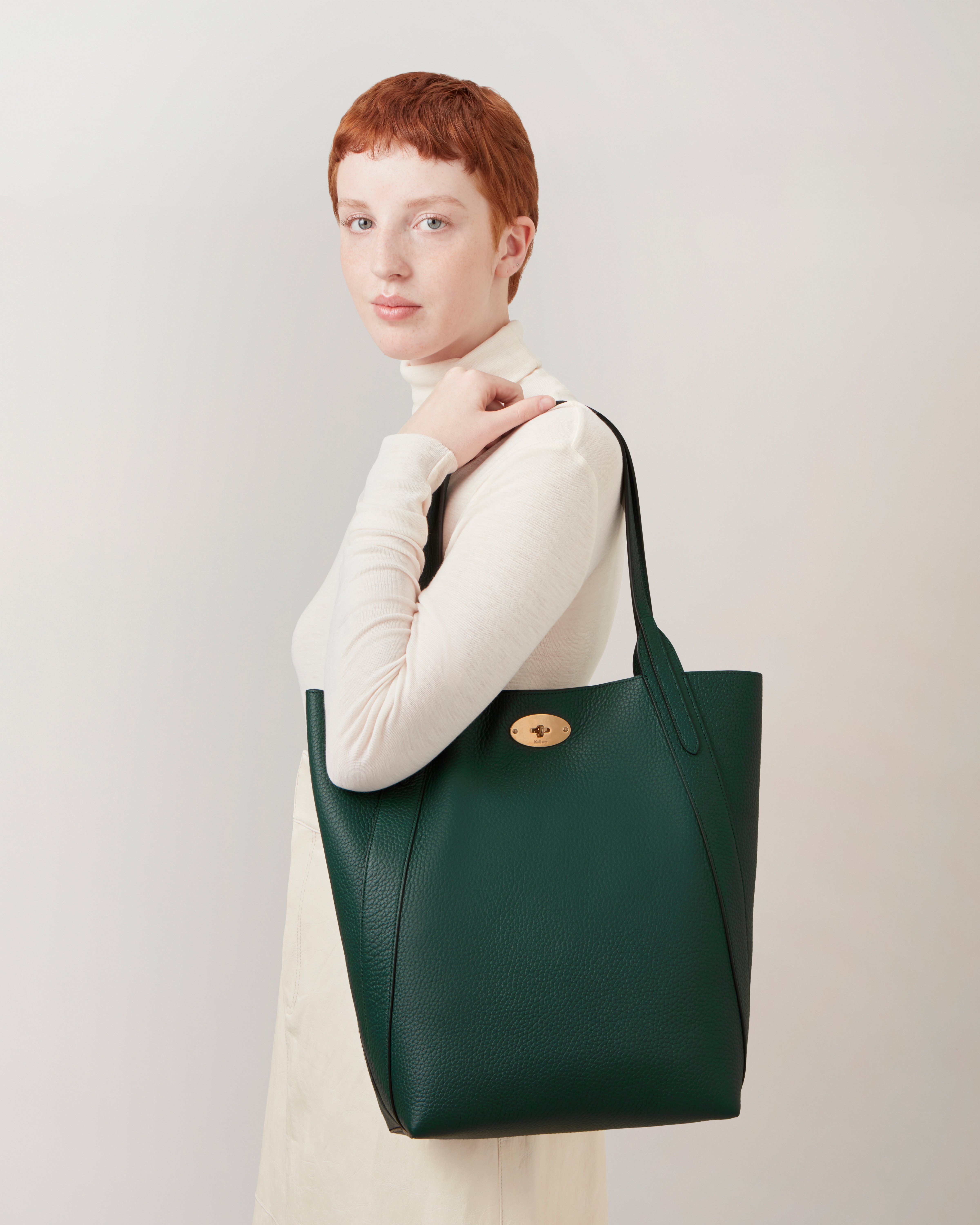 Mulberry north south Bayswater tote in Mulberry Green