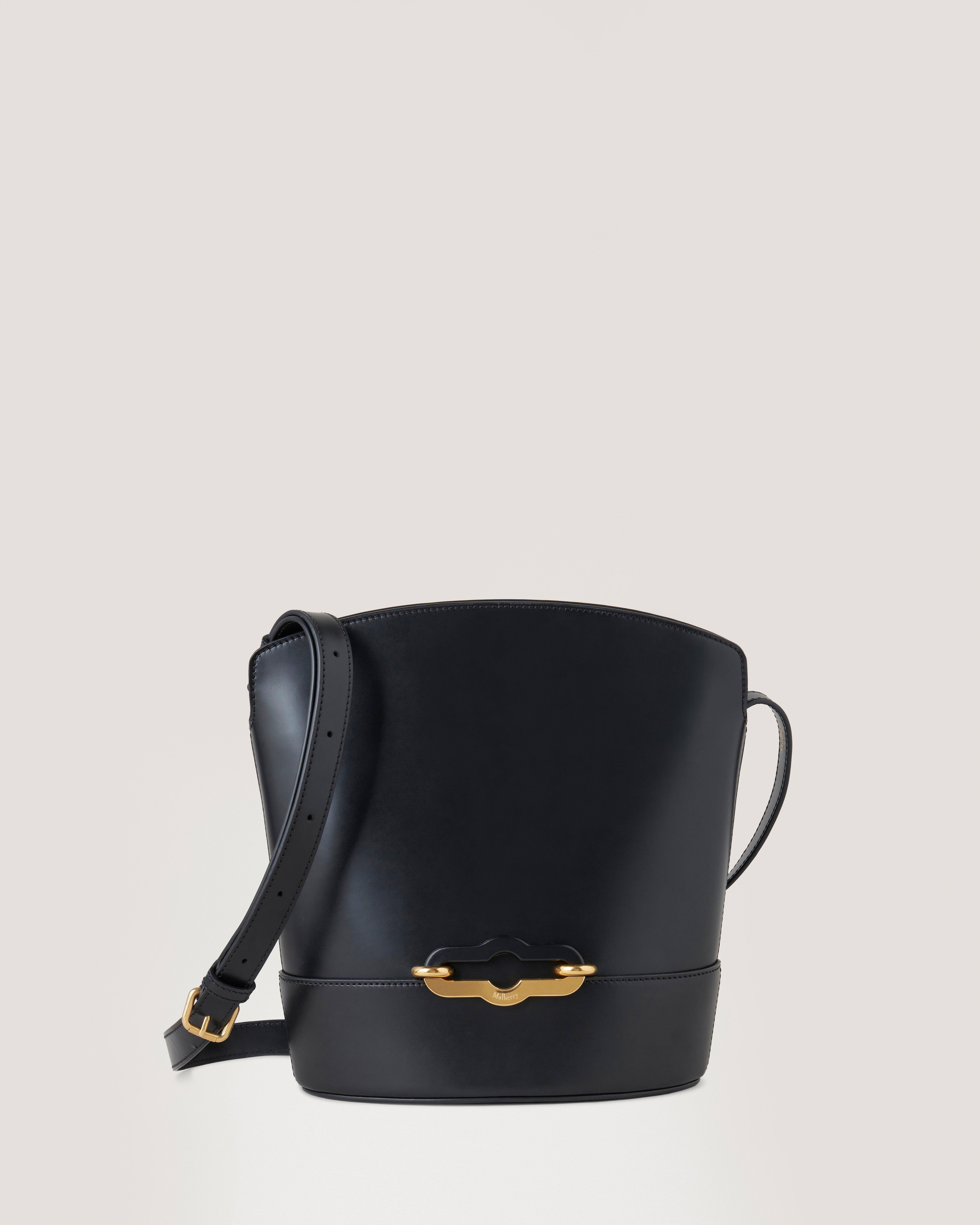 Mulberry Pimlico Bucket Tasche aus Kalbsleder in Schwarz