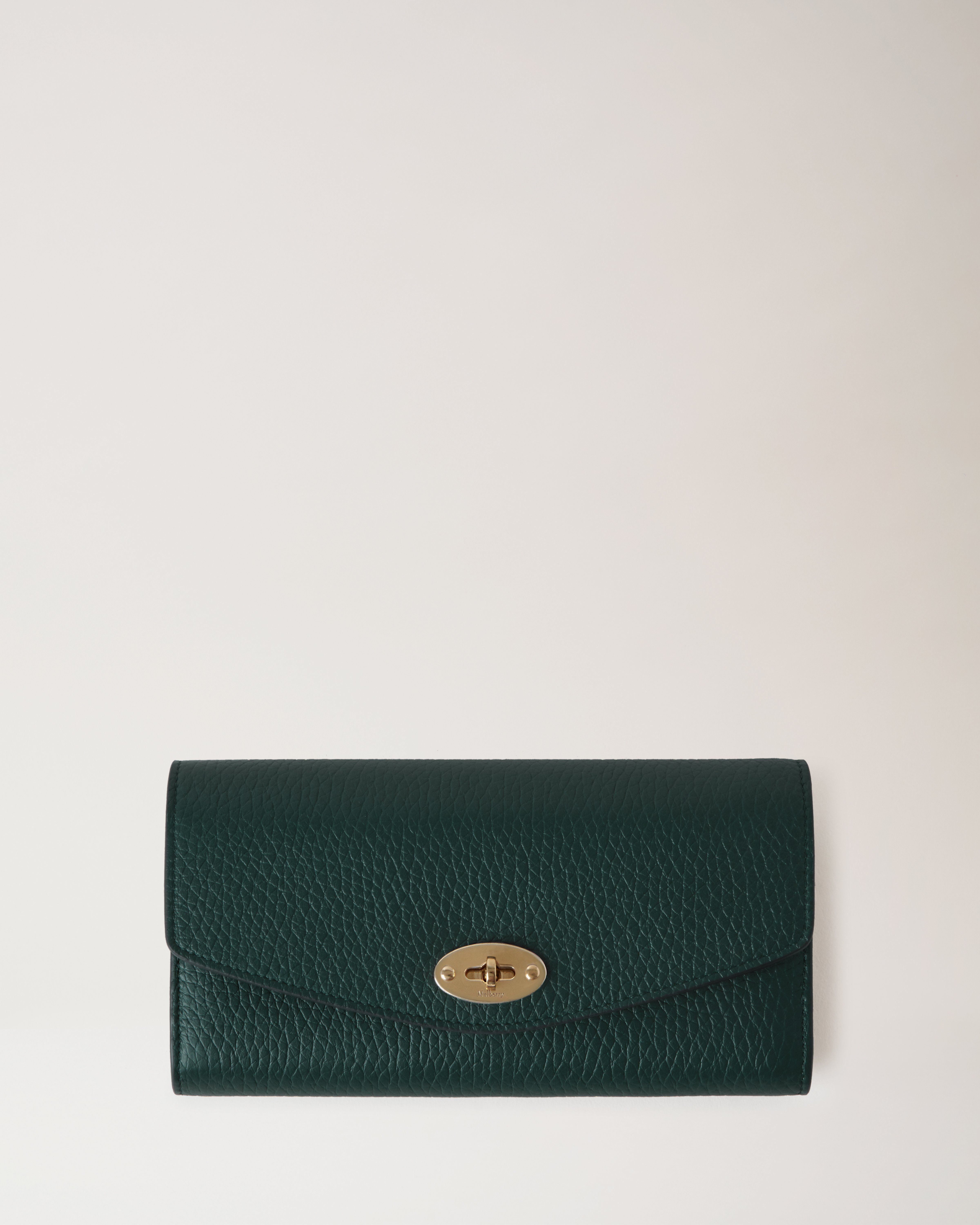 Darley Wallet in Mulberry Green Heavy Grain Leather