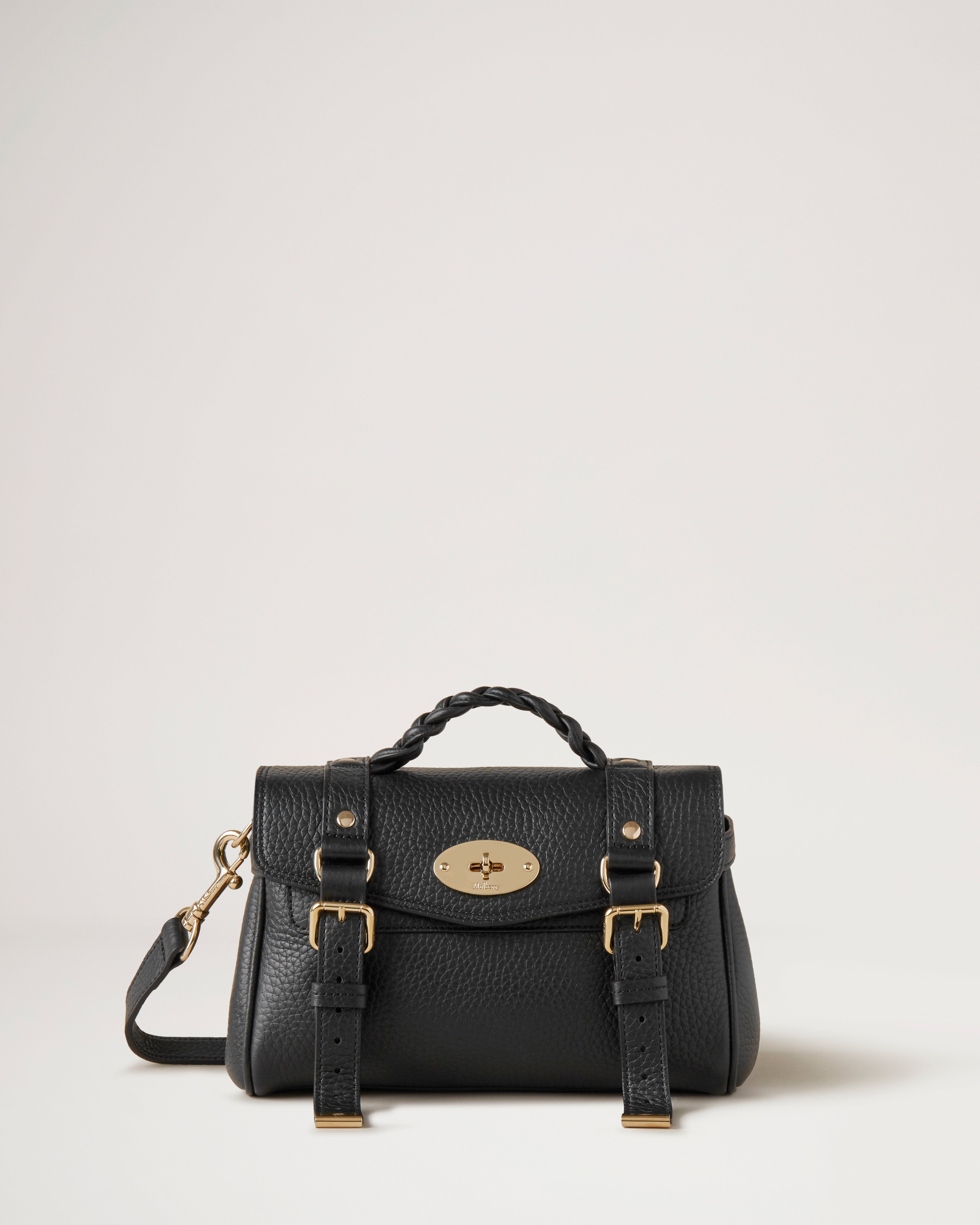 Mulberry Mini Alexa Tasche in Schwarz