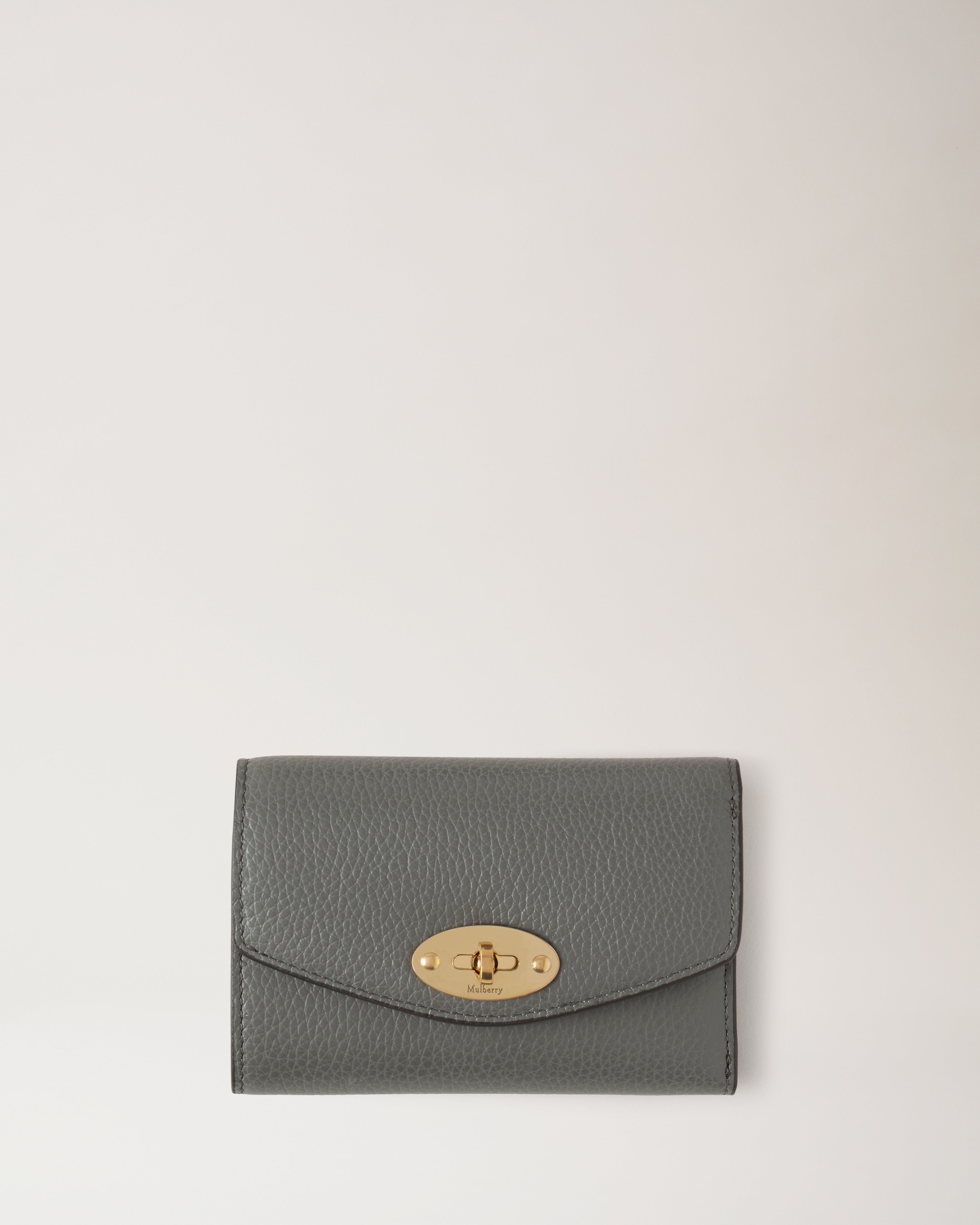 Darley Folded Multi-Card Wallet in Charcoal Small Classic Grain