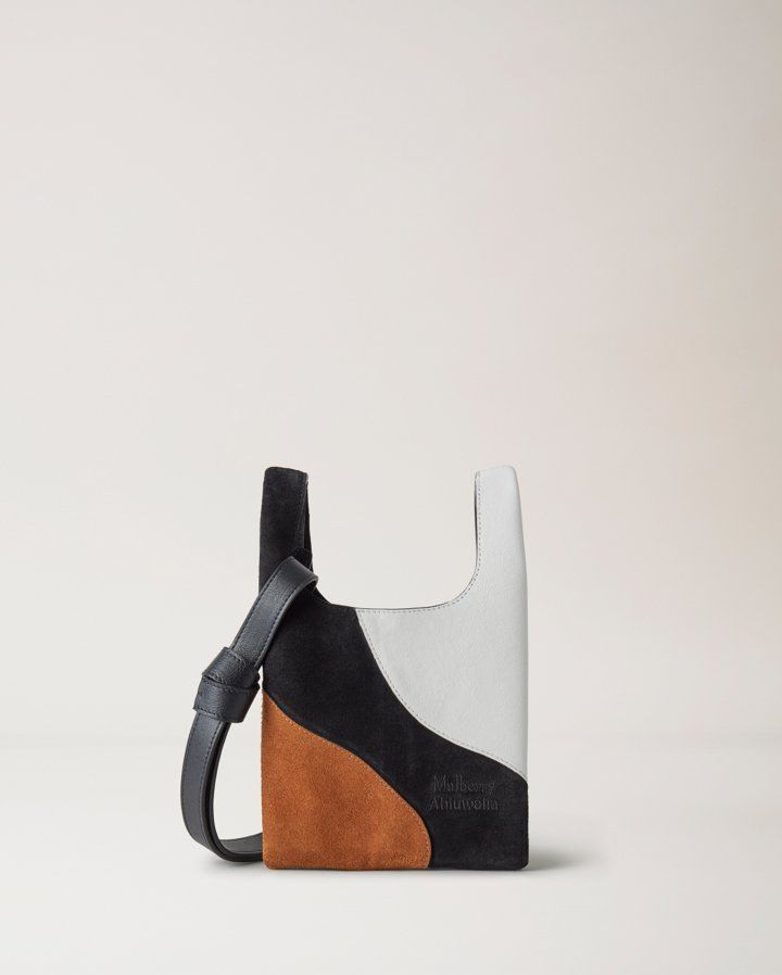 Mini Portobello bag in Silky Calf & Suede