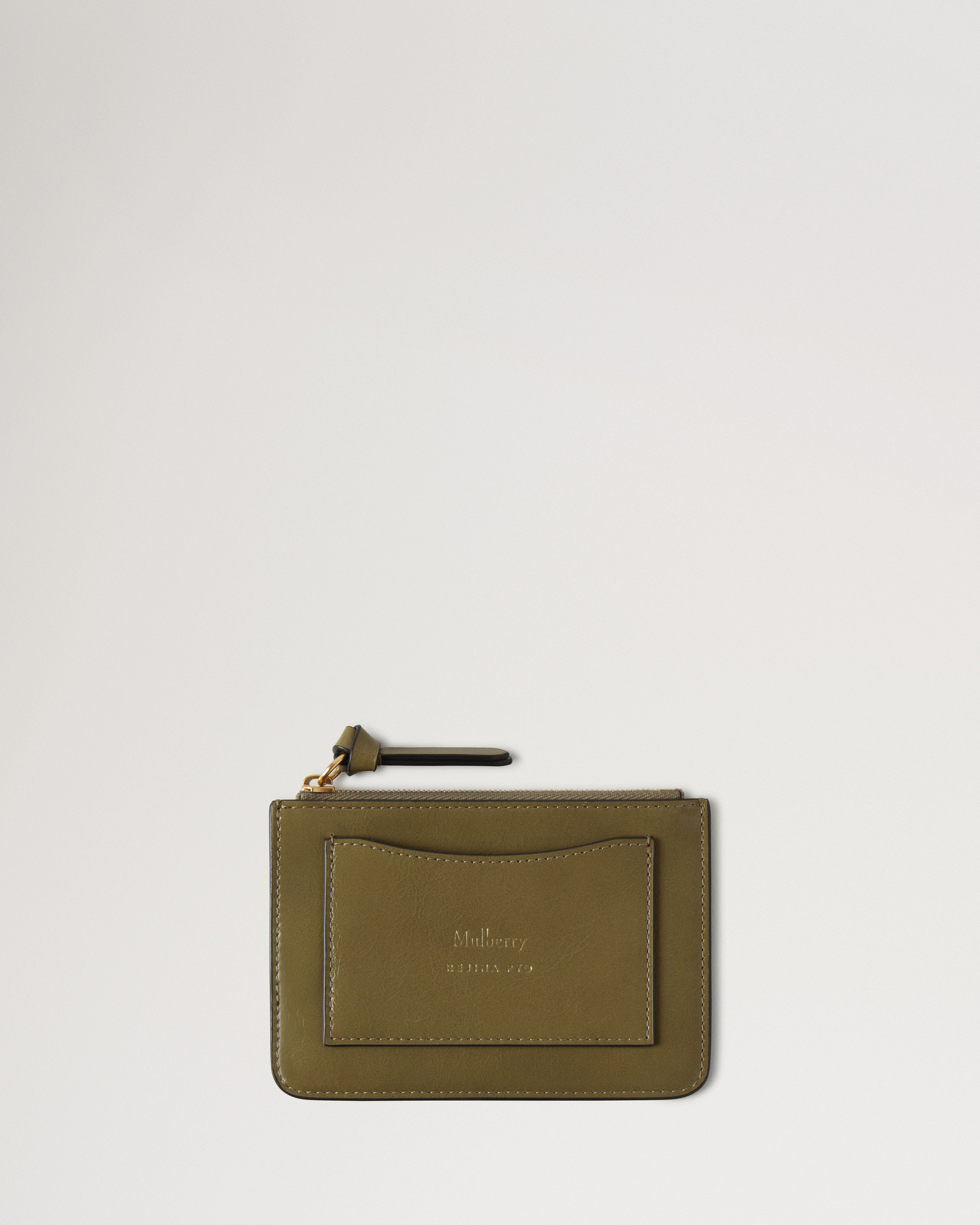 Mulberry x Rejina Pyo zipped coin pouch in Autumn leaves