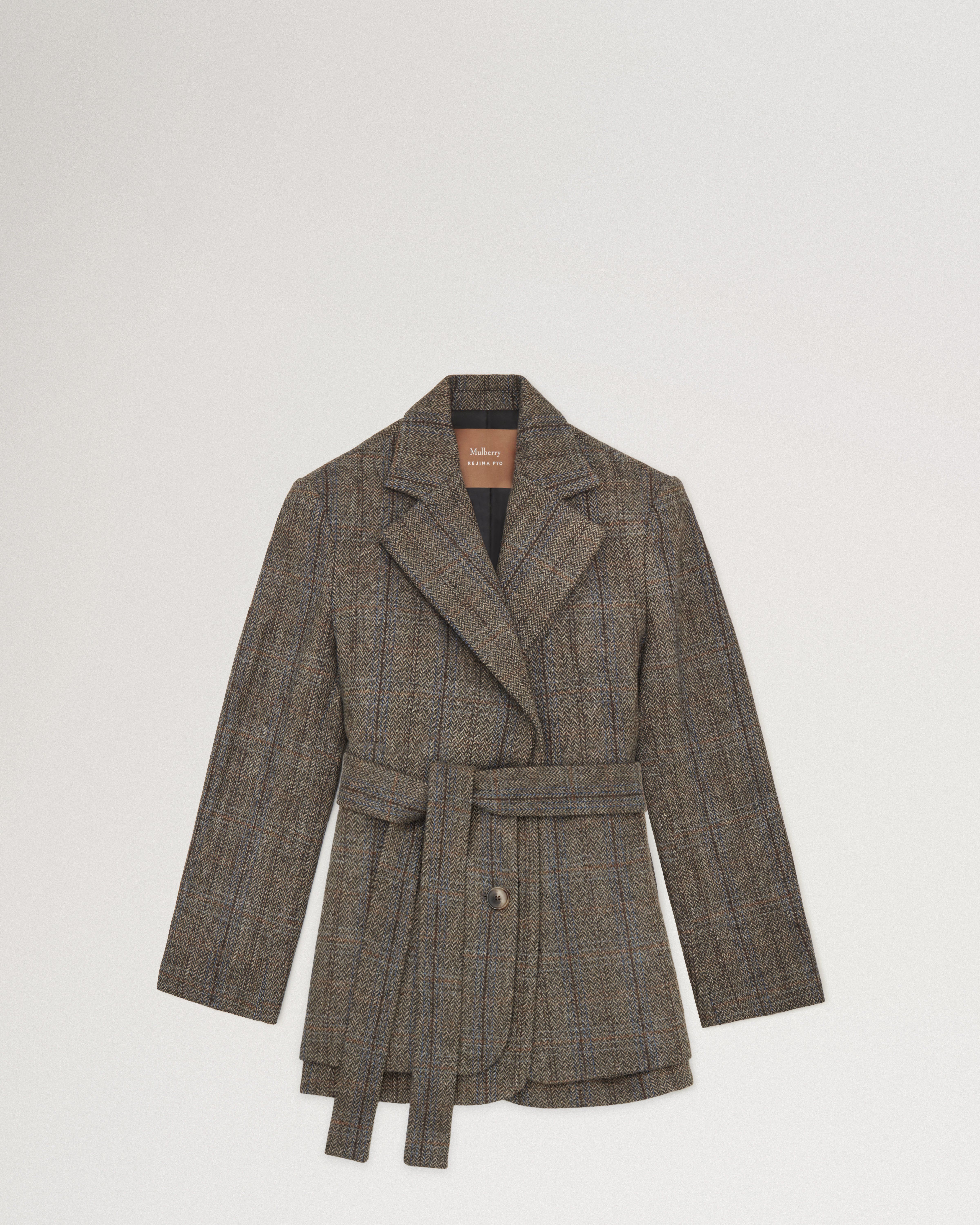 Mulberry x Rejina Pyo Heritage Suit Jacket Wool with Heritage Check