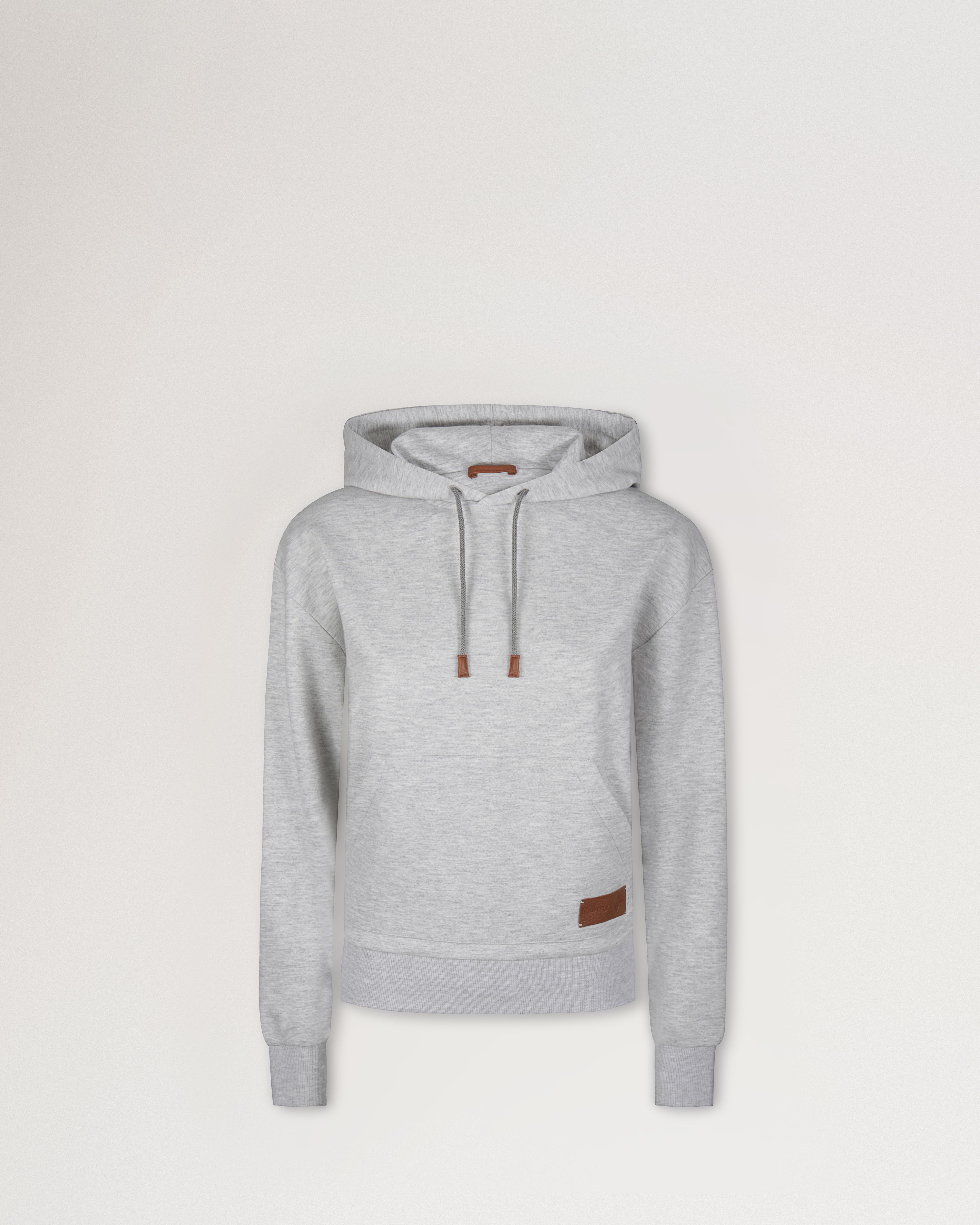 Mulberry x Eleventy Drawstring Hooded Ladies Sweatshirt in Grey