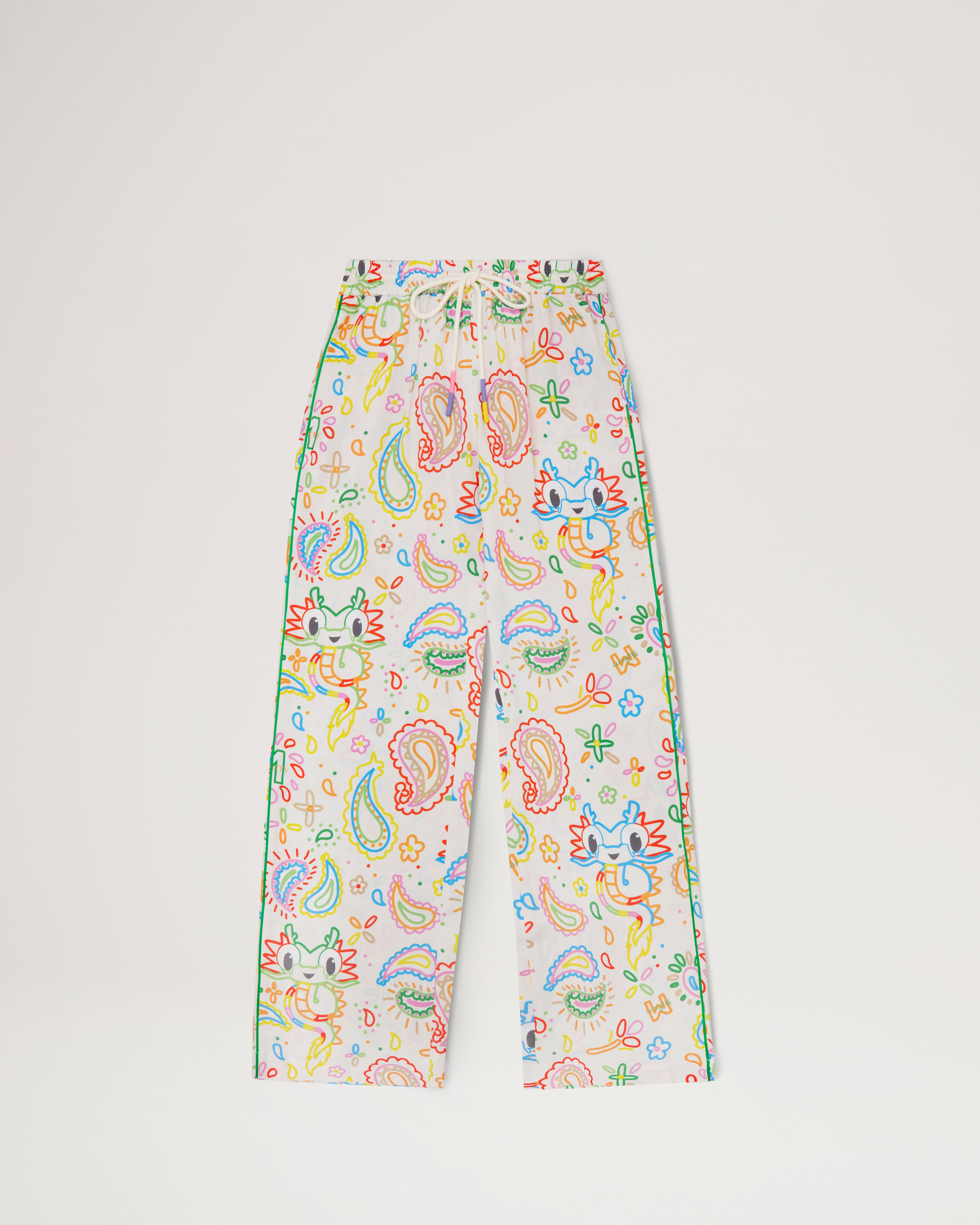 Mulberry x Mira Mikati Dragon Printed Relaxed Trousers multicoloured