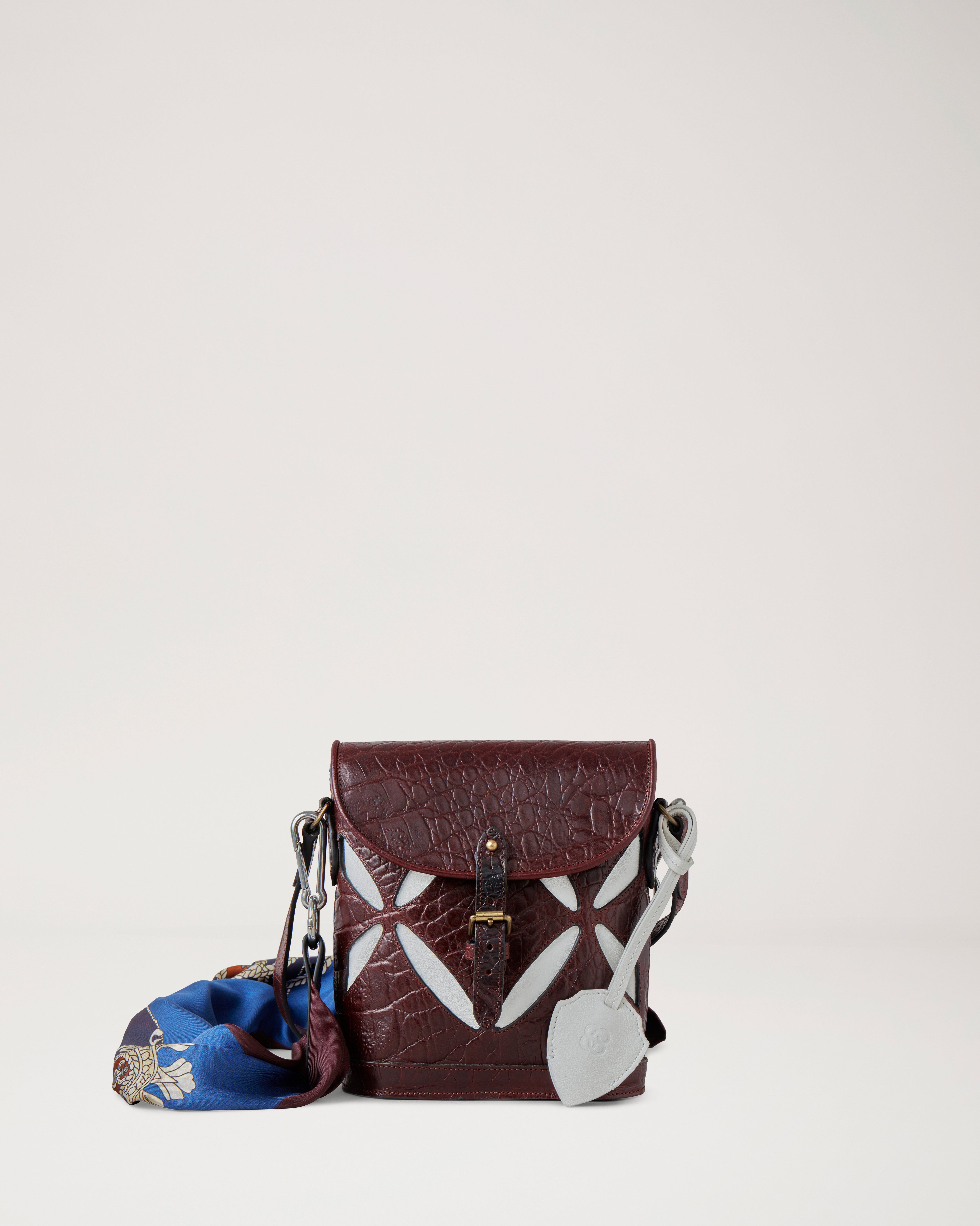 Satchel Slash Handbag in Teak Leather from the Mulberry x Stefan Cooke collection