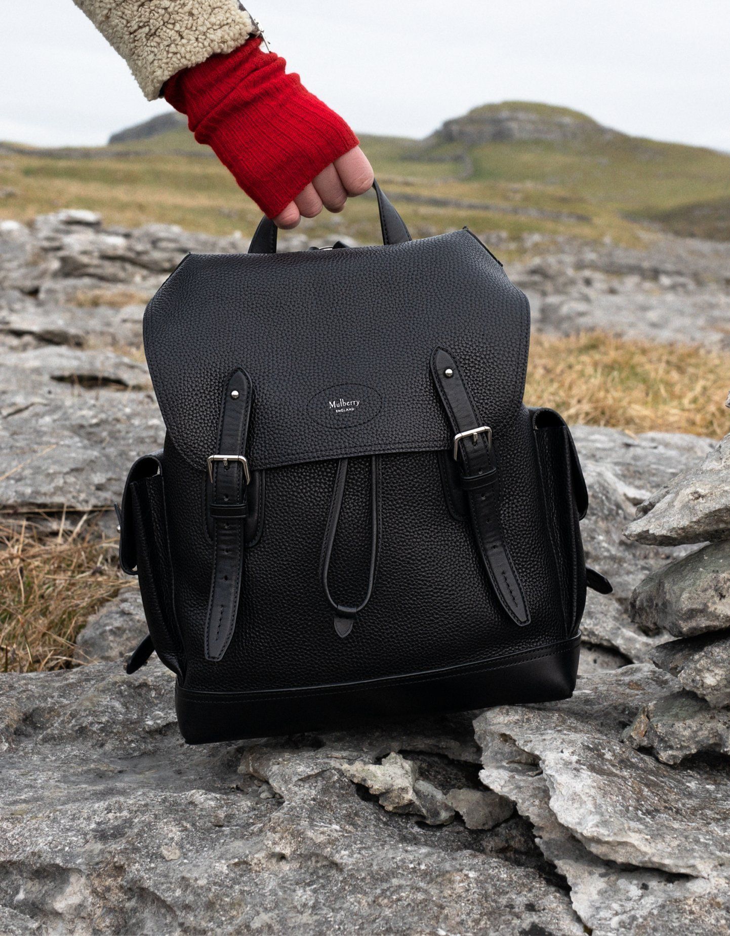 Mulberry Heritage Backpack in black
