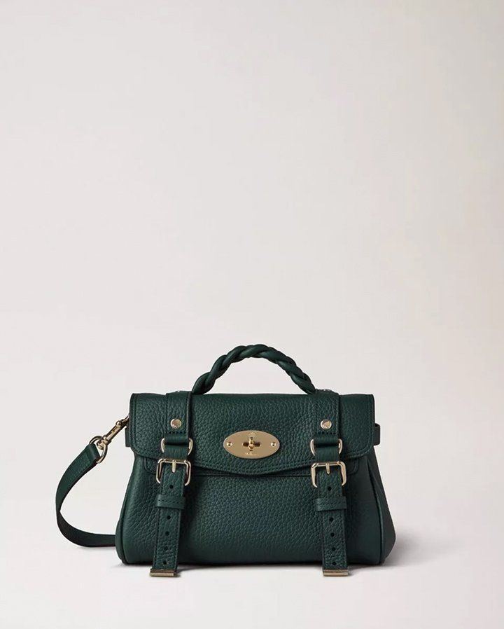 Mini Alexa in Mulberry Green Heavy Grain