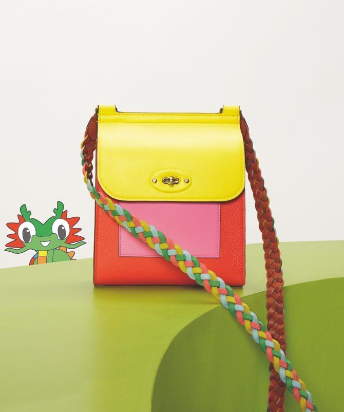 Mulberry x Mira Mikati Small Antony Multi Colour Smooth Flat Leather & Smooth Saddle