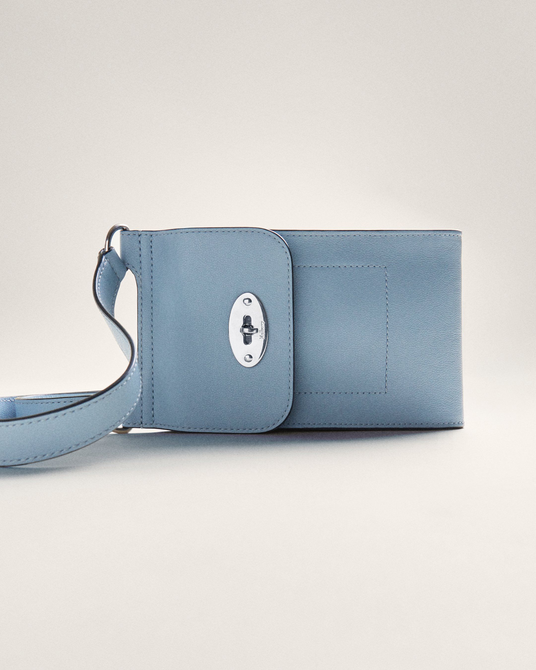 Mulberry Mini Antony bag in poplin blue