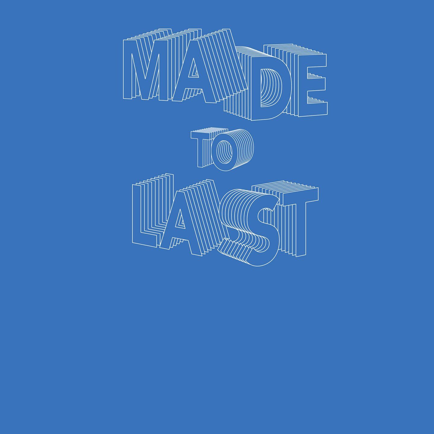 Mulberry Made to Last logo on blue background