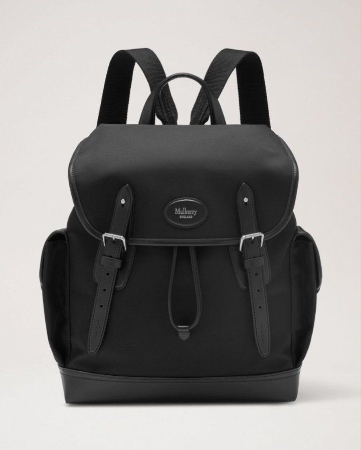 Heritage backpack in black nylon