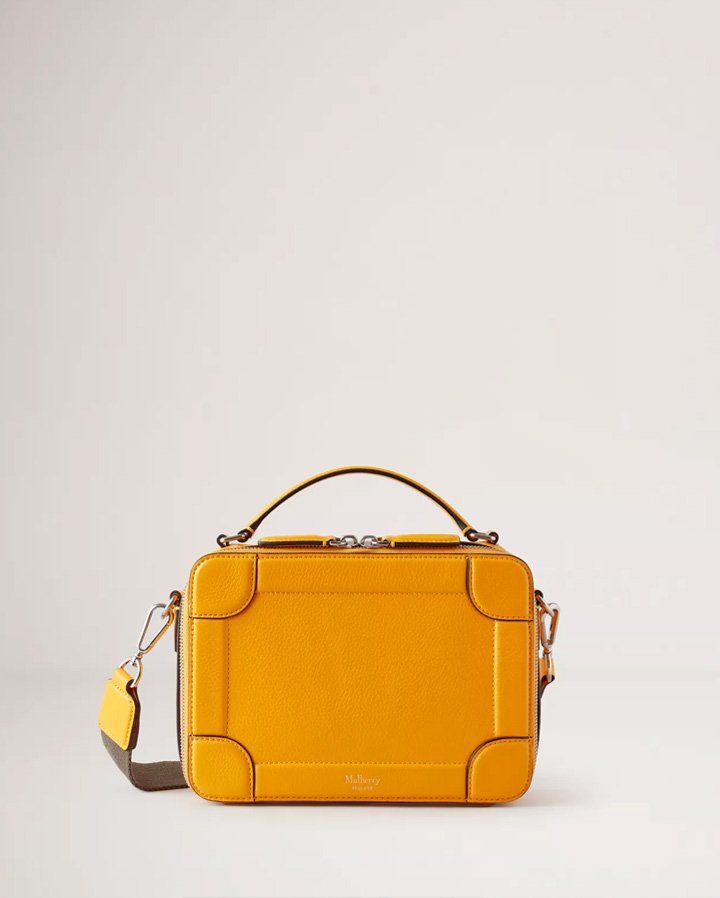 Belgrave Crossbody Messenger bag in yellow leather