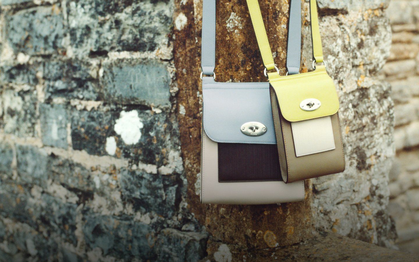 mulberry paul smith antony and mini antony bags in multi colours