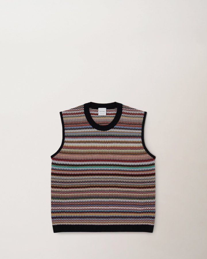 mulberry Paul Smith Women's Knitted Vest striped