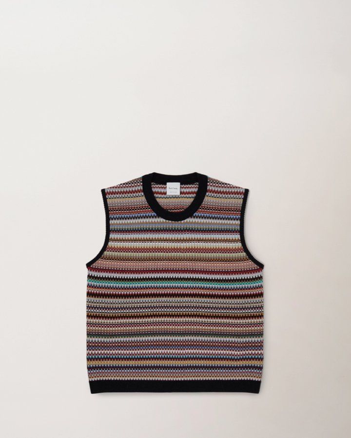 Mulberry x Paul Smith gestreifte Damenstrickweste