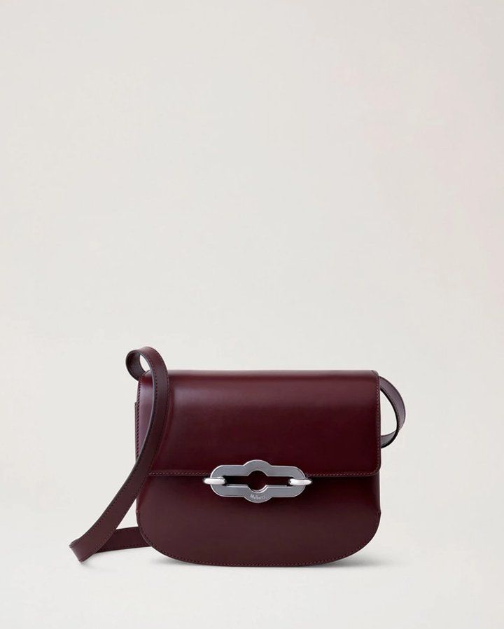 Mulberry Pimlico Satchel in Black Cherry Super Lux Calf leather