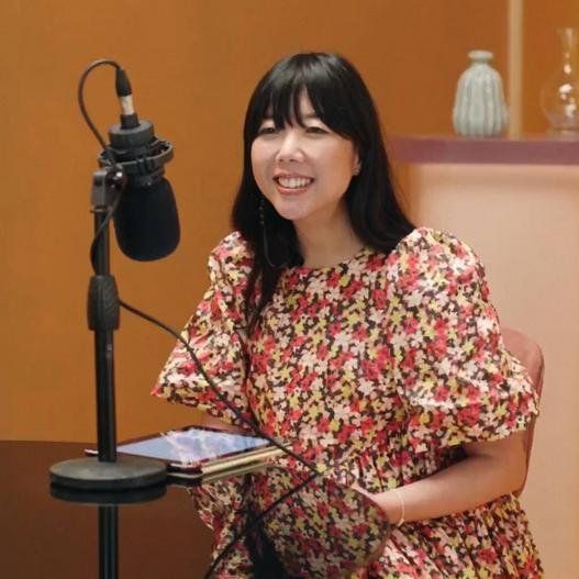 Susie Lau hosting the mulberry made to last podcast