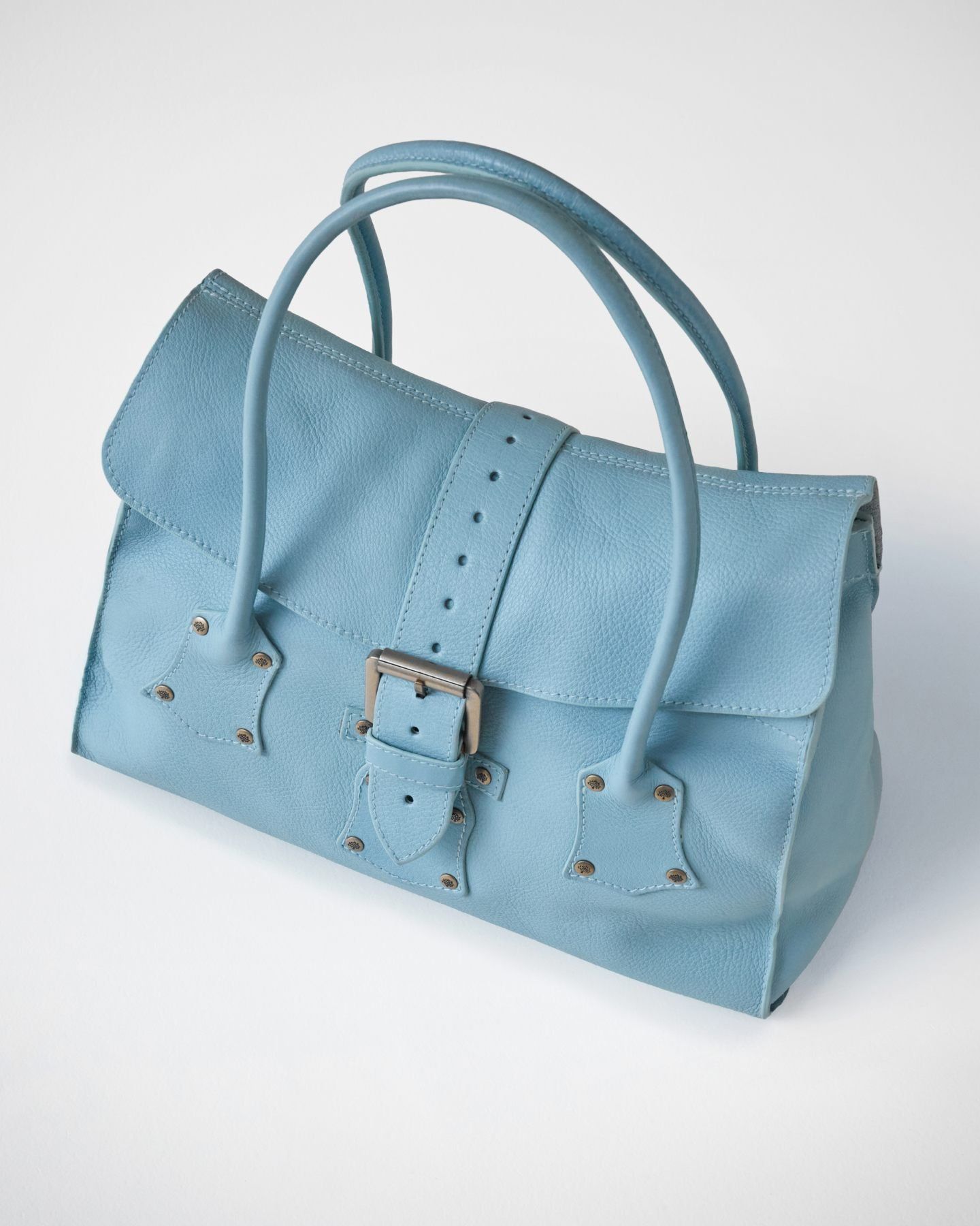 Mulberry Pre-loved Georgie bag in aqua