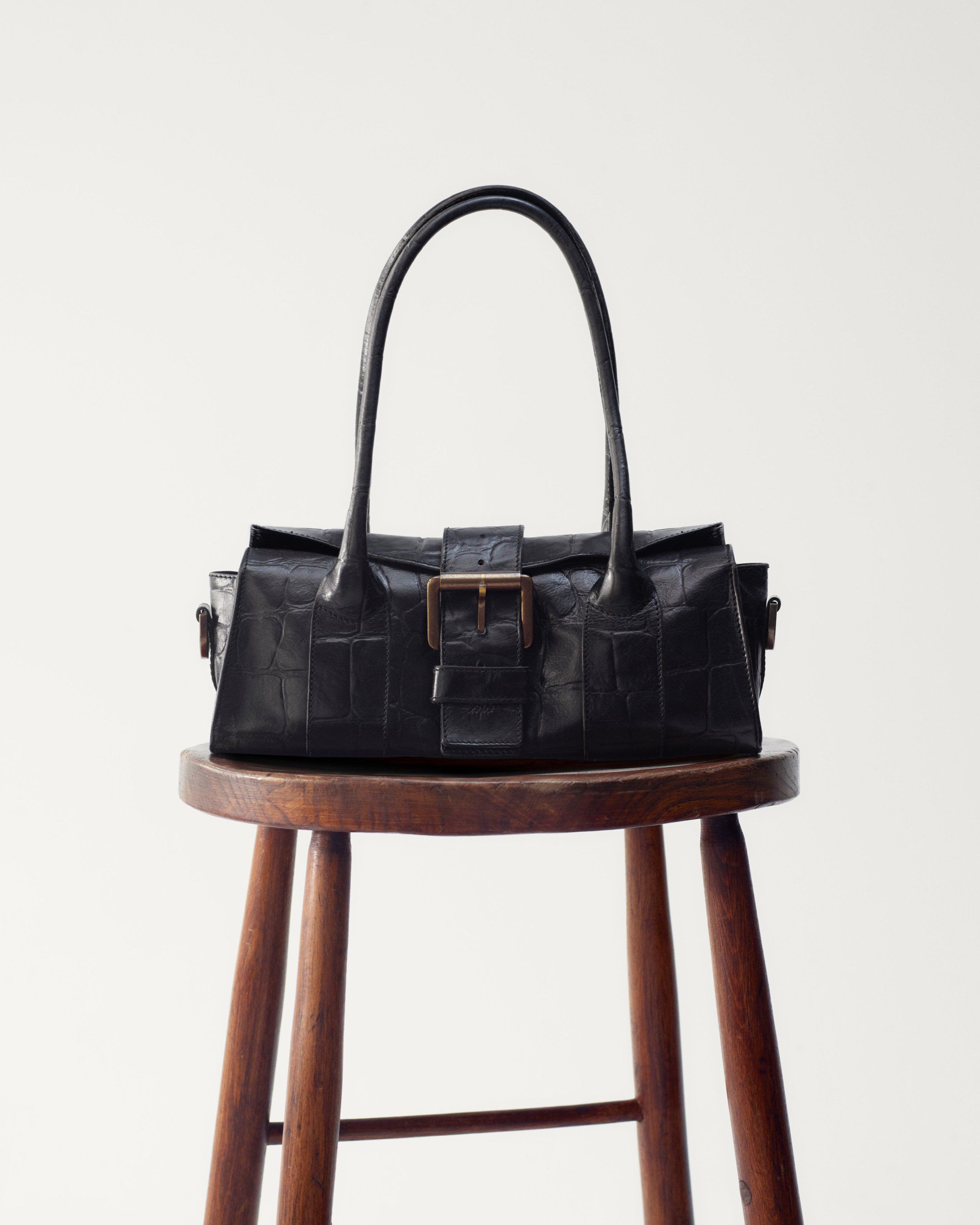 mulberry pre loved roxanne bag in chocolate