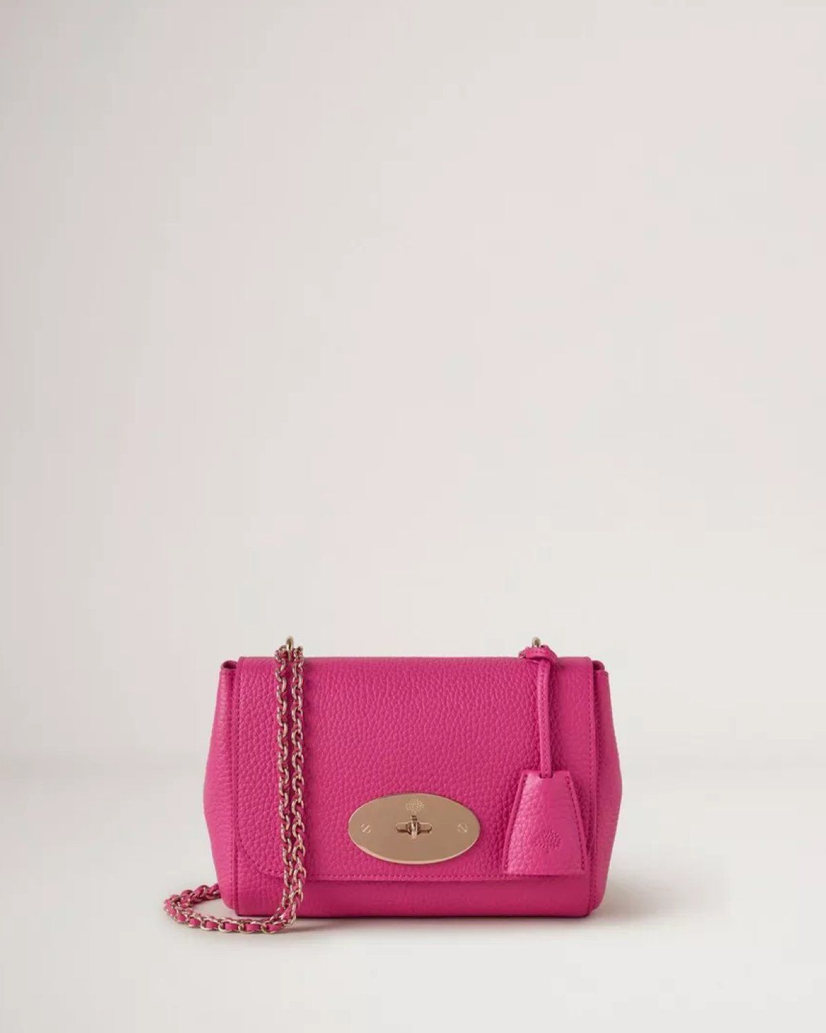 Lily in Mulberry Pink Heavy Grain leather