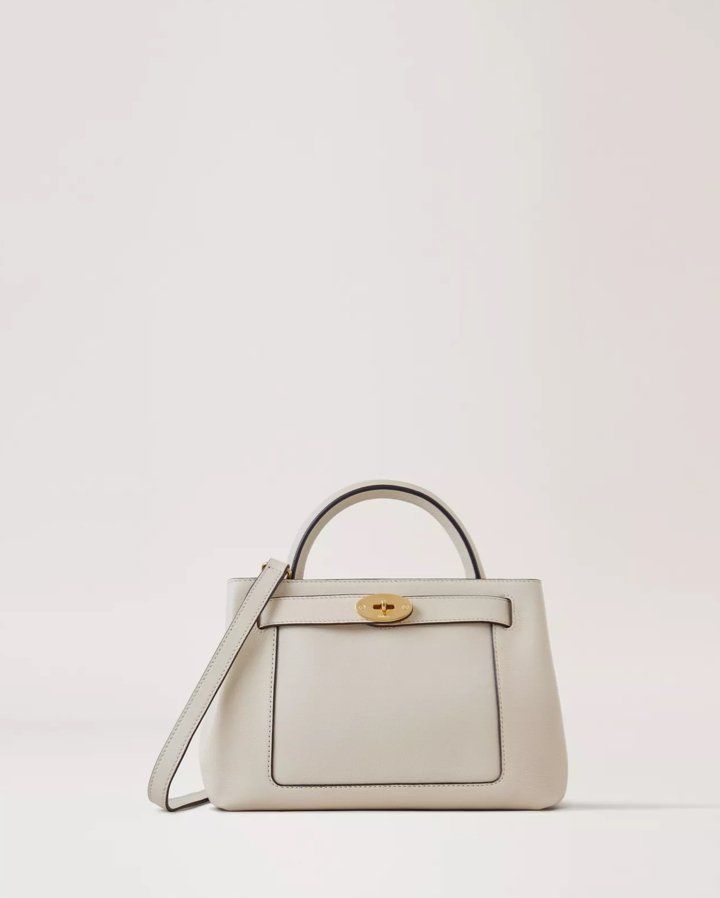 Mulberry Small Islington in Chalk Silky Calf