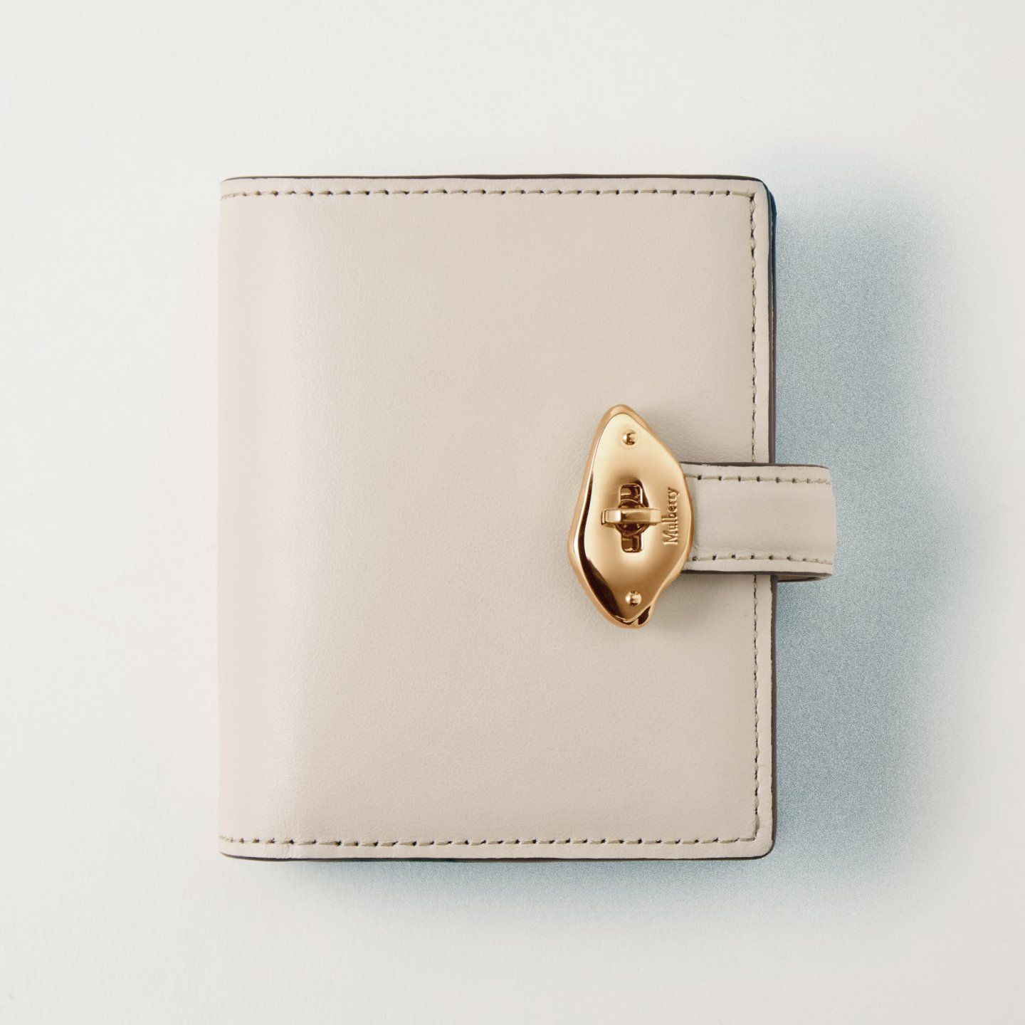 Mulberry Lana Compact Wallet in Eggshell