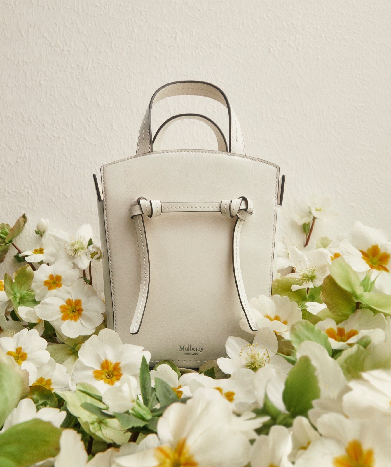 Mulberry Mini Clovelly bag in eggshell