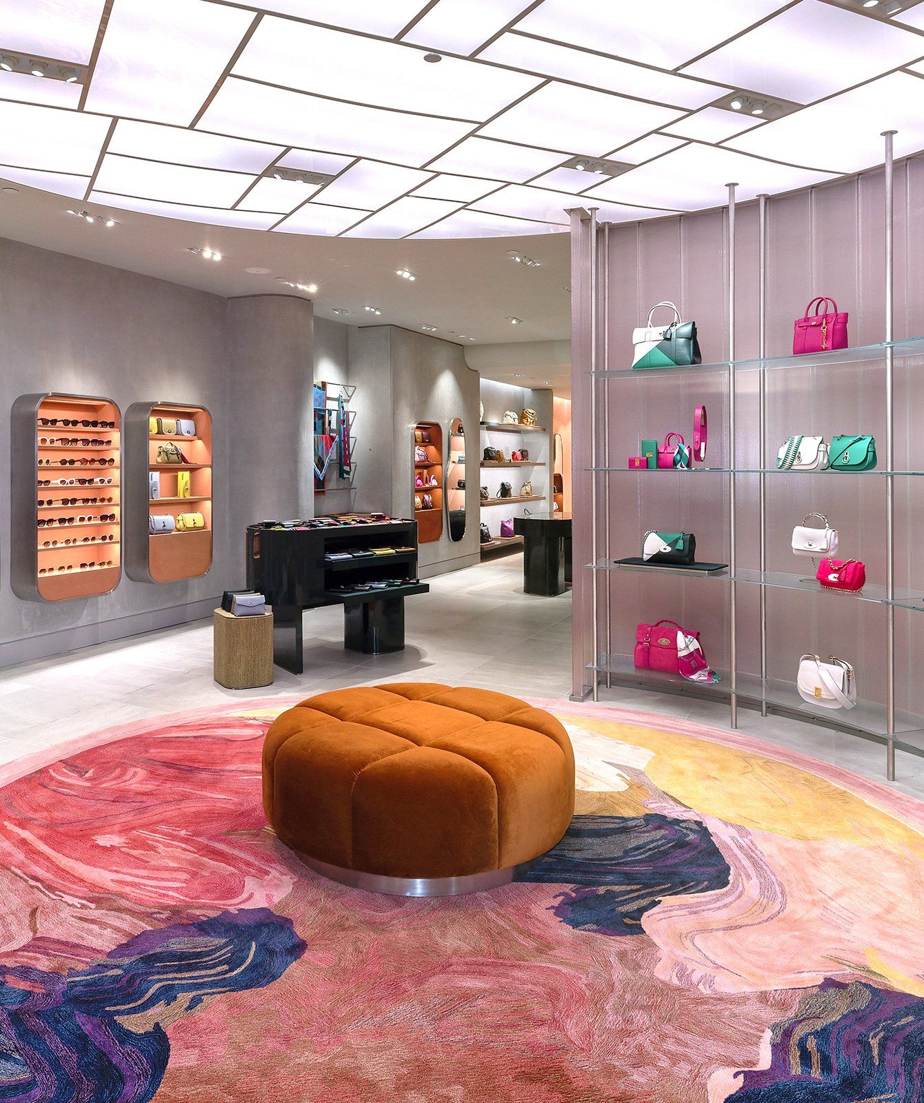 Inside the Mulberry store in Wooster Street, New York