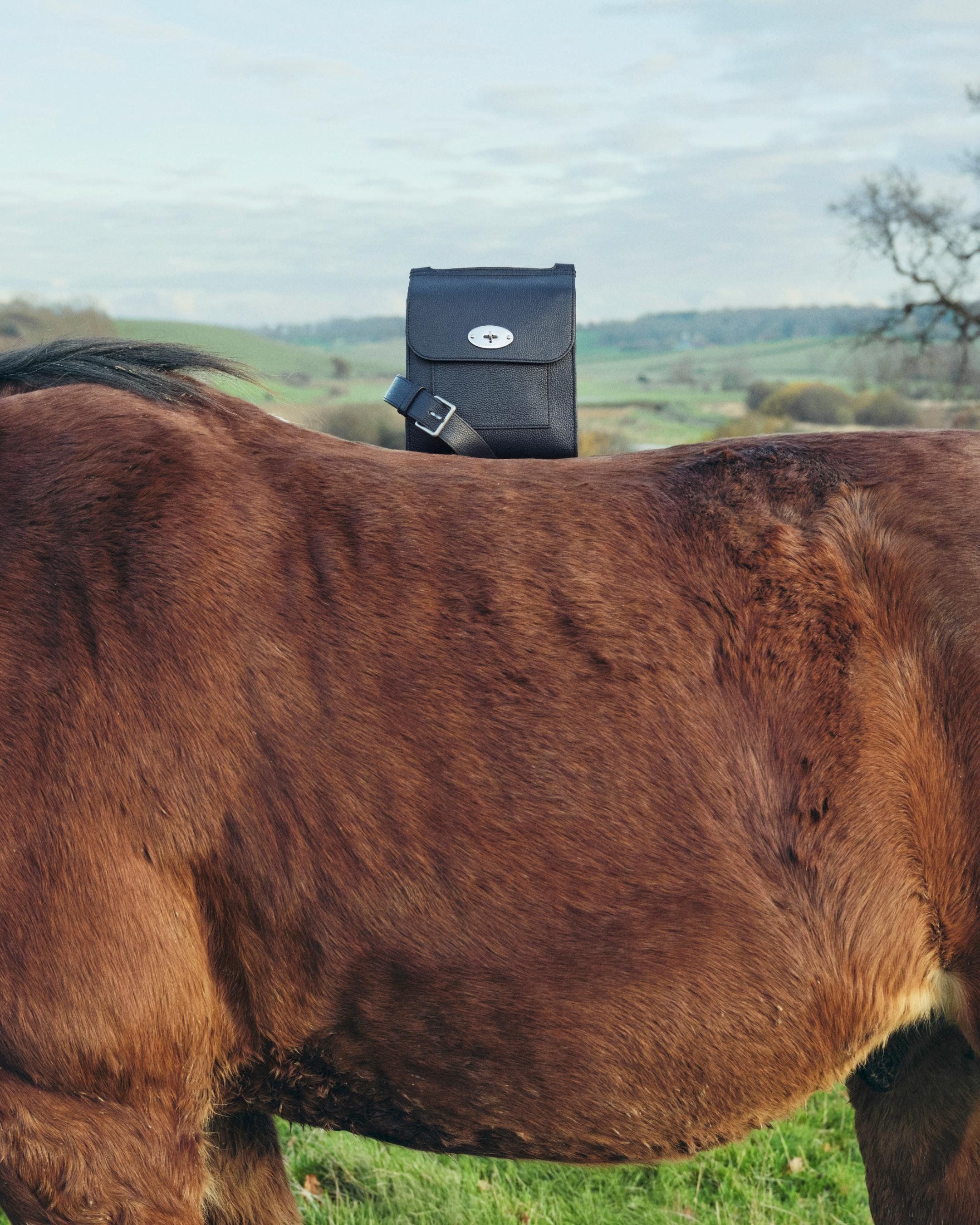 Mulberry Small Antony bag in Night Sky leather