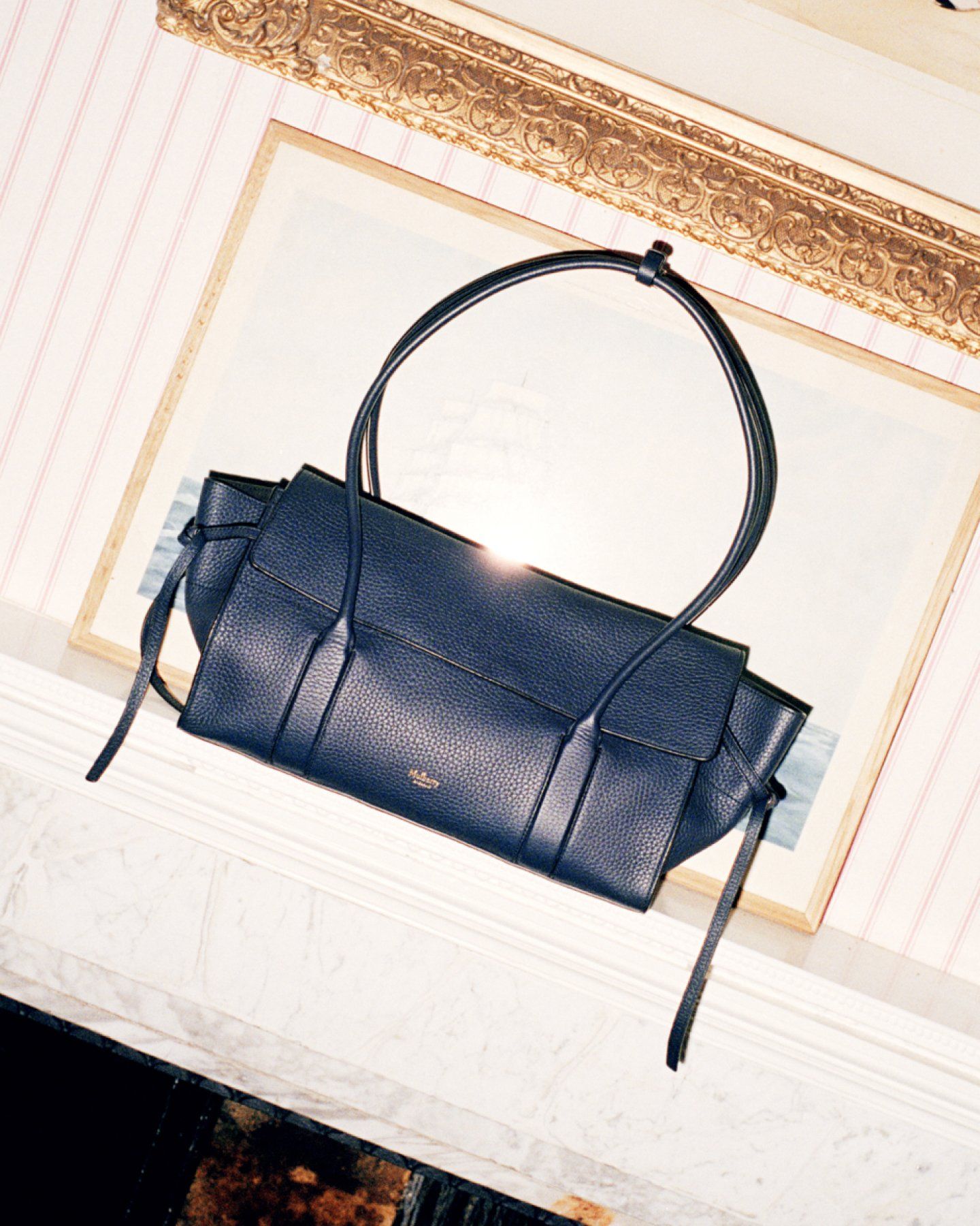 Mulberry Small Soft Bayswater Bag in Night Sky